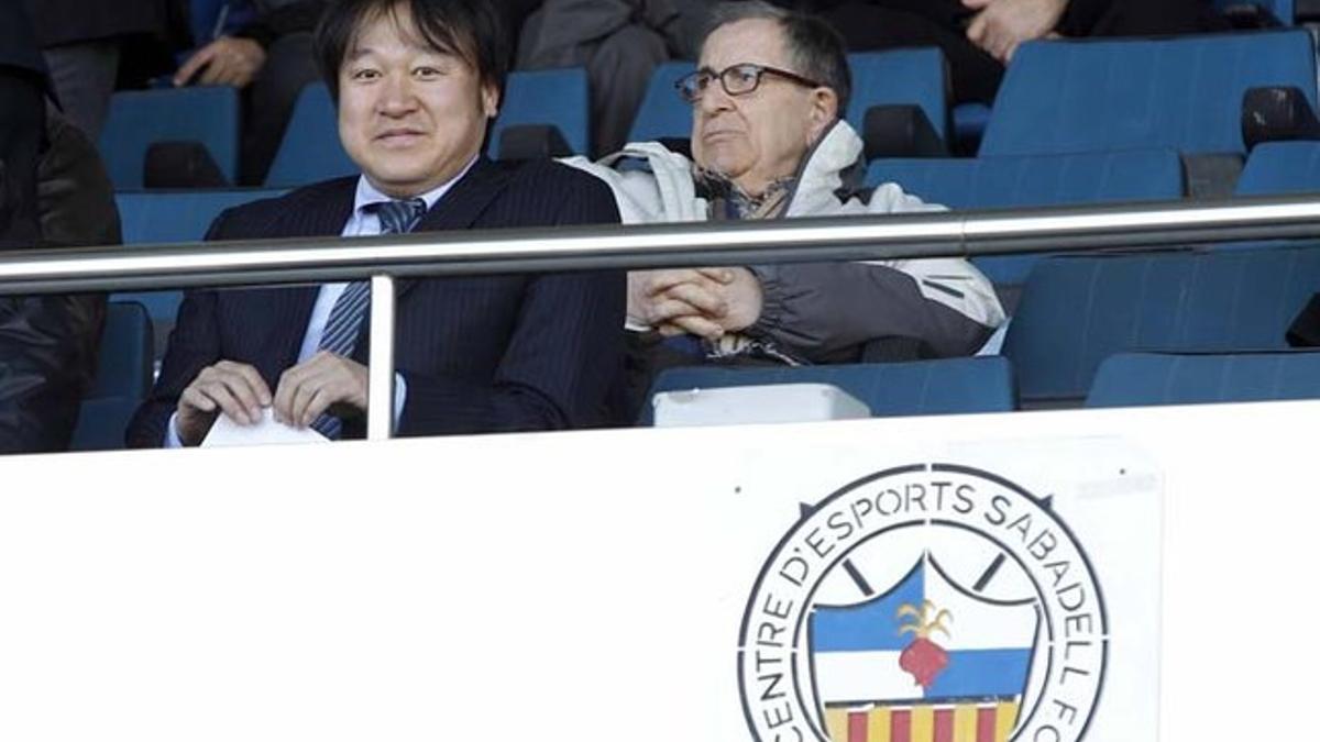 Sakamoto, en el palco de la Nova Creu Alta