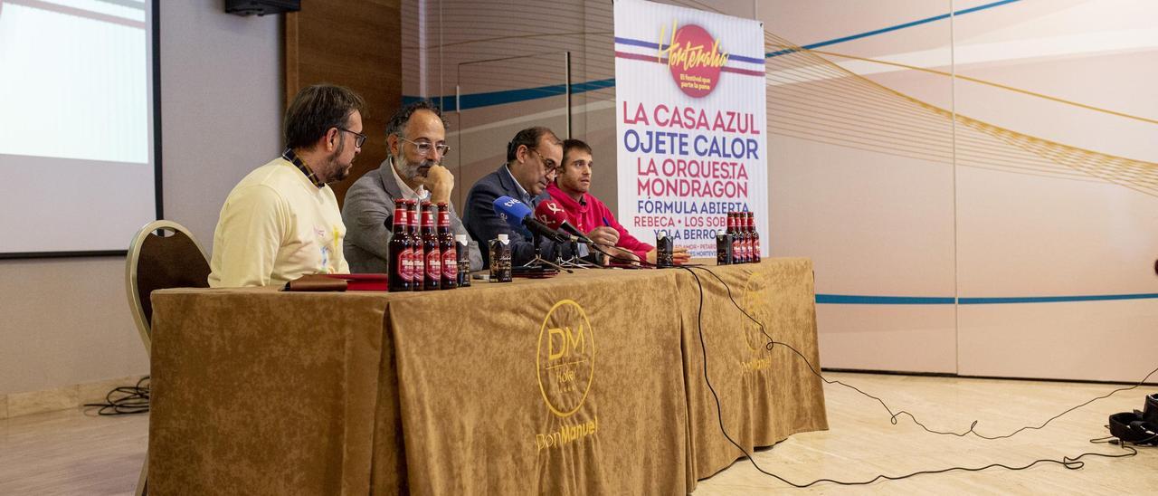 Sergio Martínez, Francisco Palomino, Rafael Mateos y Conrado Gómez, en la presentación, ayer martes.