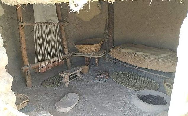 El interior de los hogares estaba decorado.