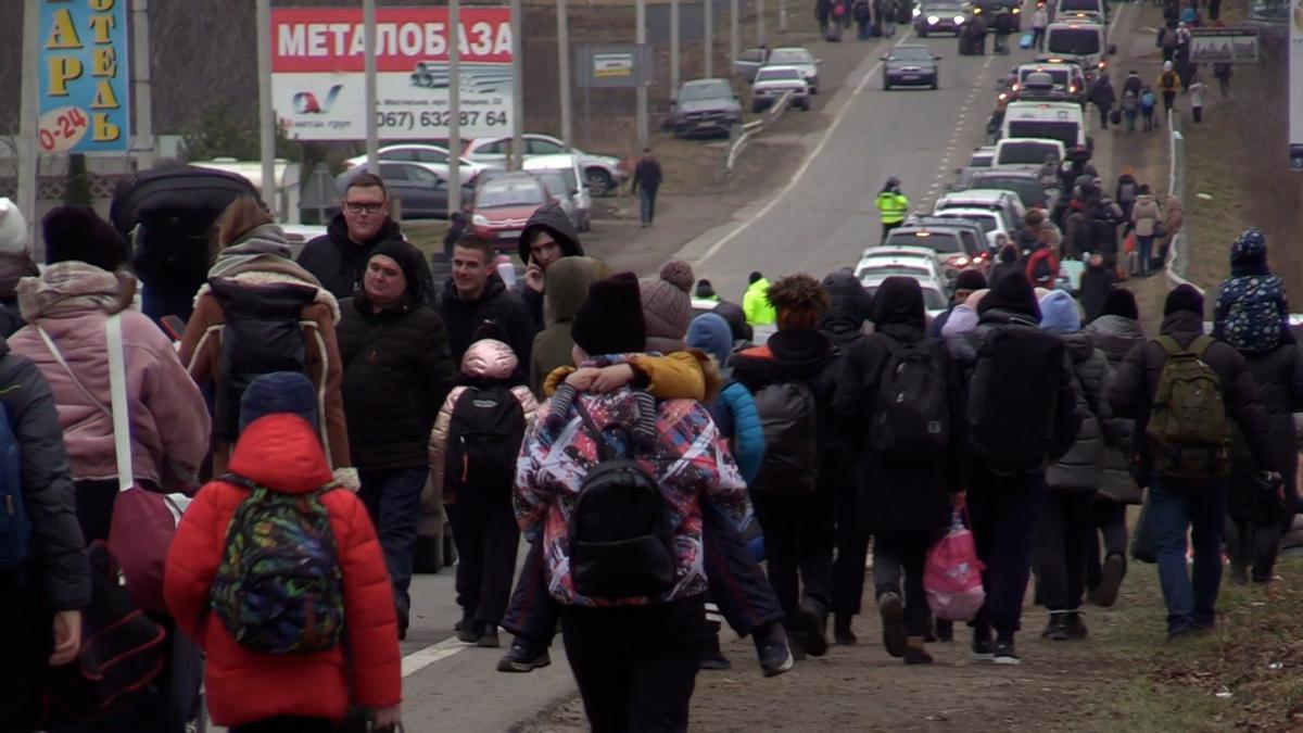Medio millón de refugiados abandonan Ucrania