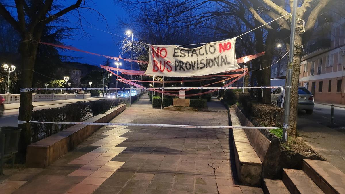 L'Ajuntament de Berga ha tancat l'accés al parc del Pla de l'Alemany