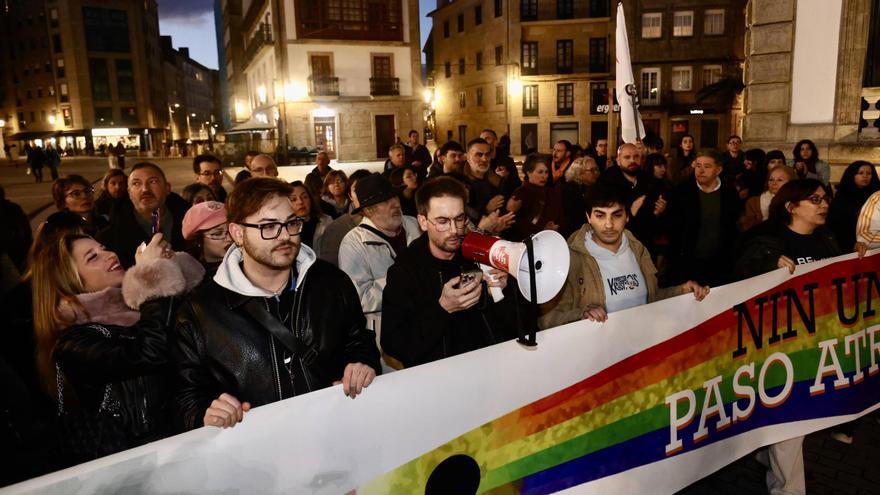 Una concentración contra la violencia homófoba en Pontevedra