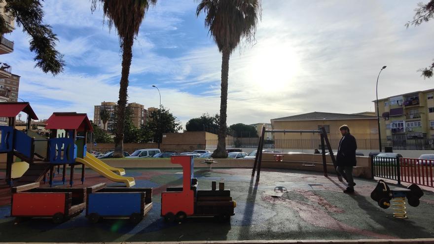 Nicolás Sguiglia, en un parque infantil de la ciudad.