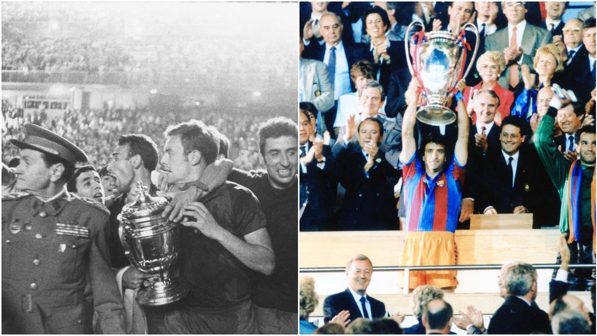 Rifé celebró la Copa del Generalísmo mientras que Alexanko levantó la primera Copa de Europa en wembley