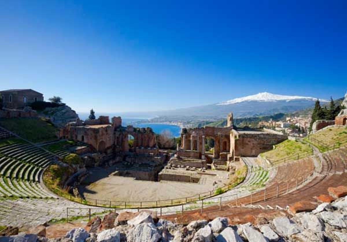 Teatro greco-romano de Taormina.