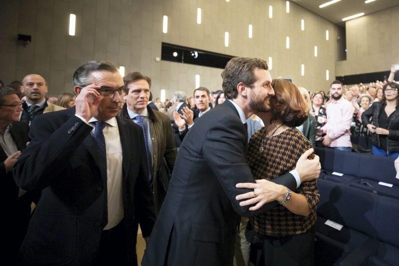 Mitin de Pablo Casado en Zaragoza el 6 de noviembre de 2019