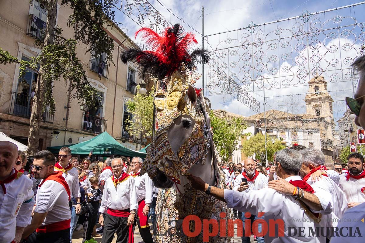 Recorrido Caballos del Vino día dos de mayo en Caravaca