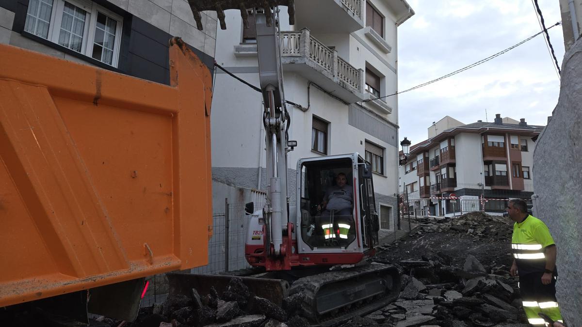 Las obras de la calle Fernando Villamil.