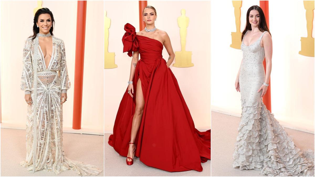 Así fueron los looks más comentados de la 'alfombra champagne' de los Oscar 2023.