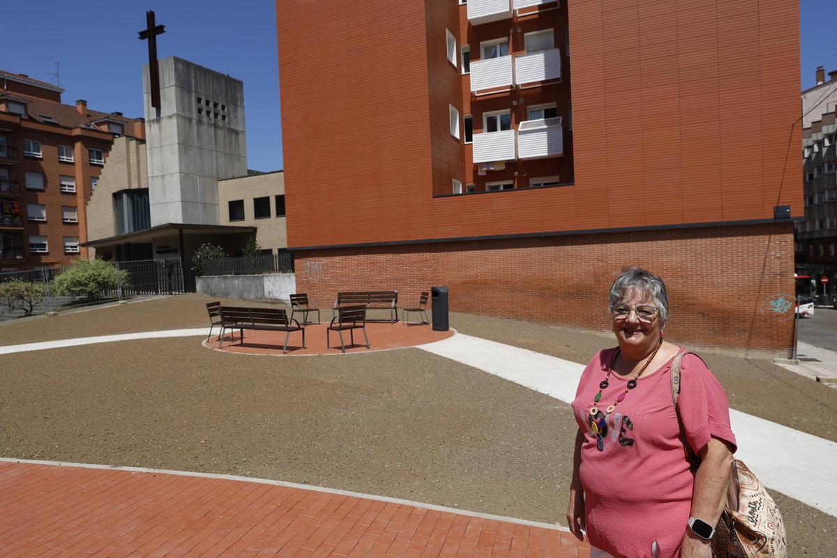 Sabina Cobián disfrutando de la nueva plaza.