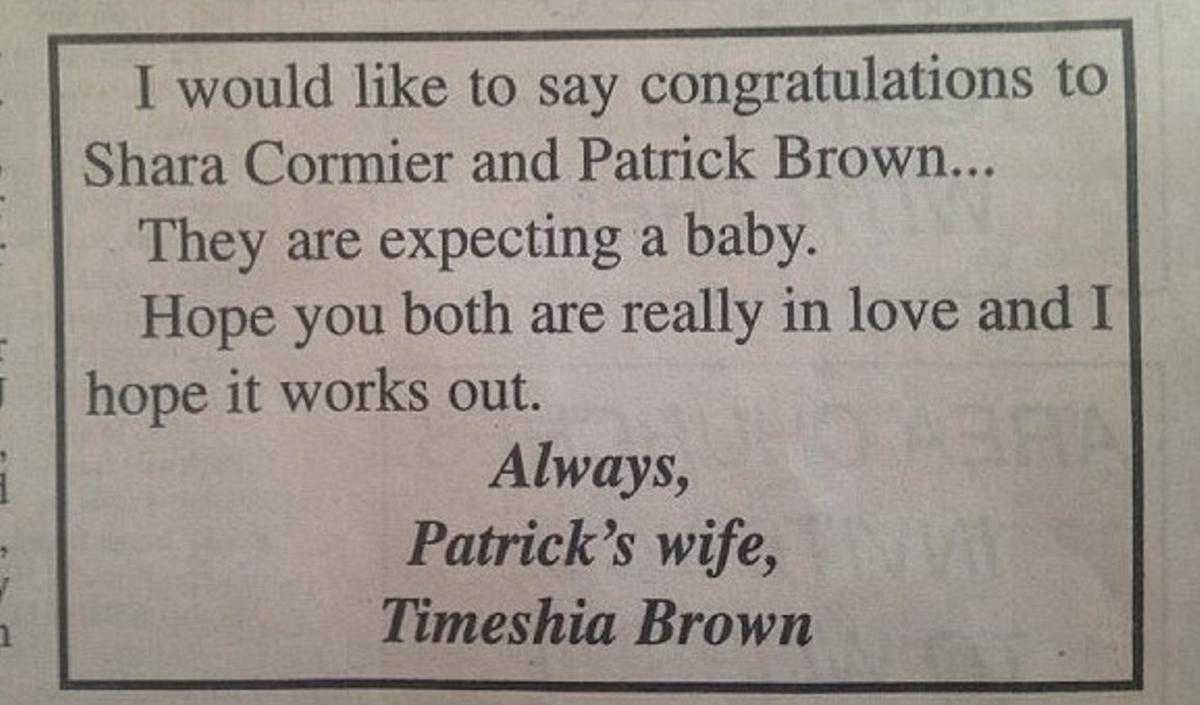 Reproducción del anuncio que ha inspirado la novela