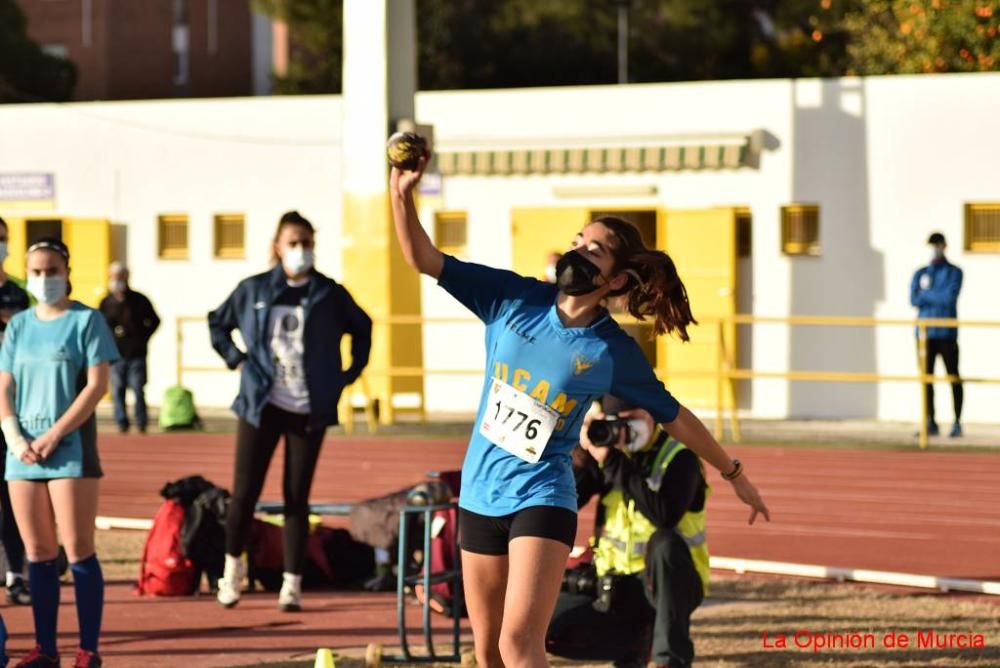 Control federativo de atletismo en Cartagena