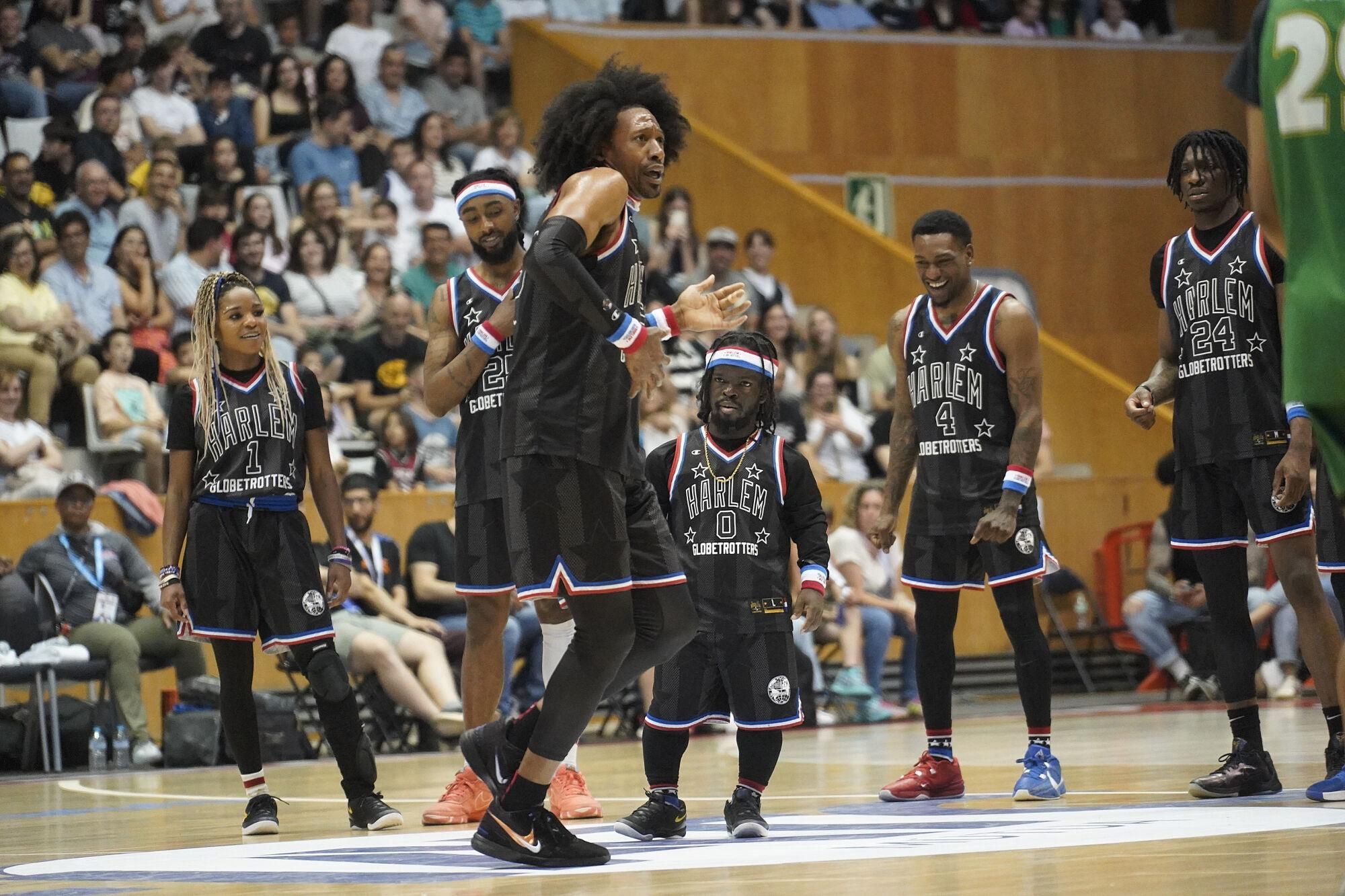 Girona. Fontajau partit dels Harlem Globetrotters