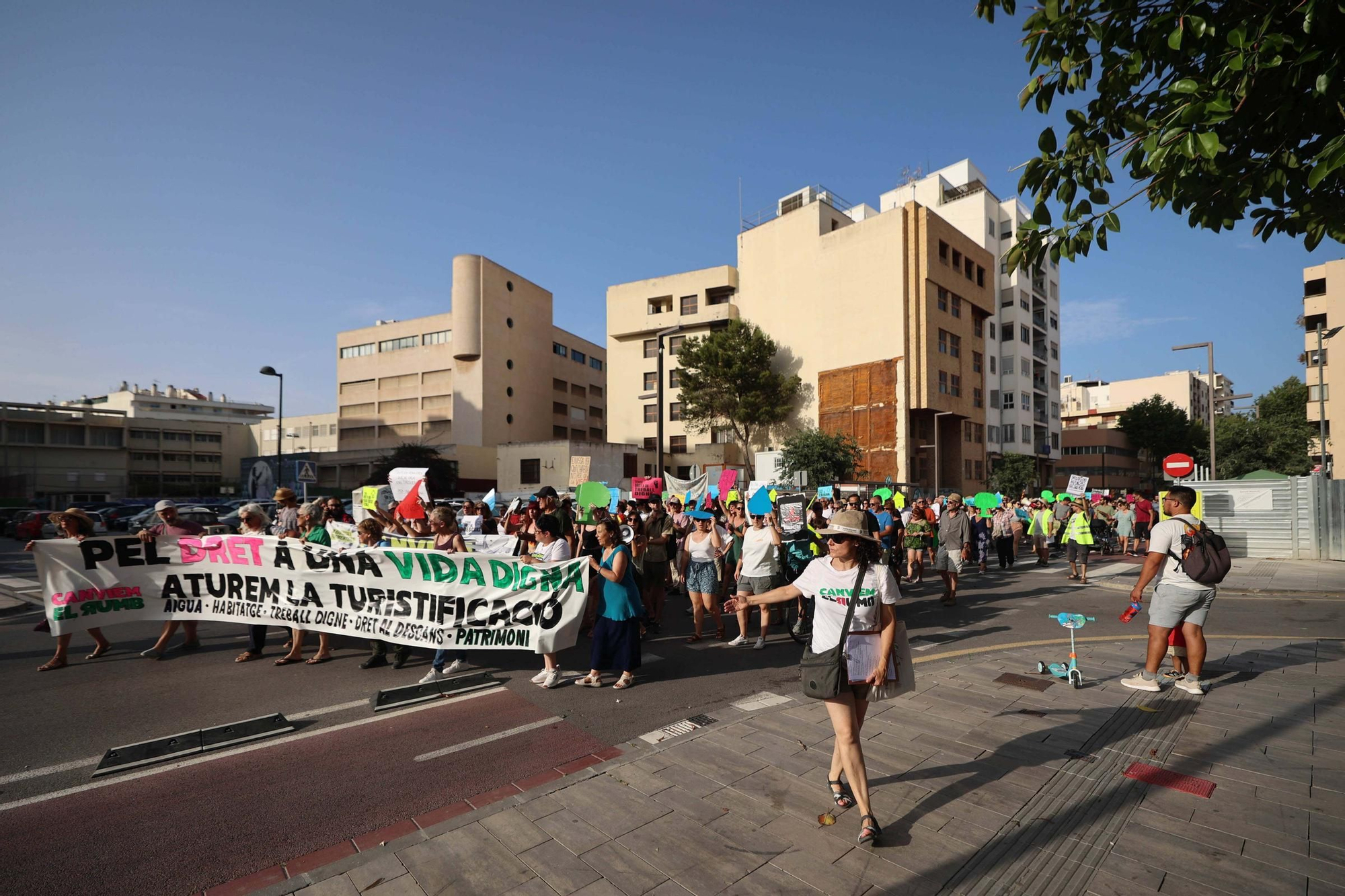 Manifestación contra la masificación turística en Ibiza