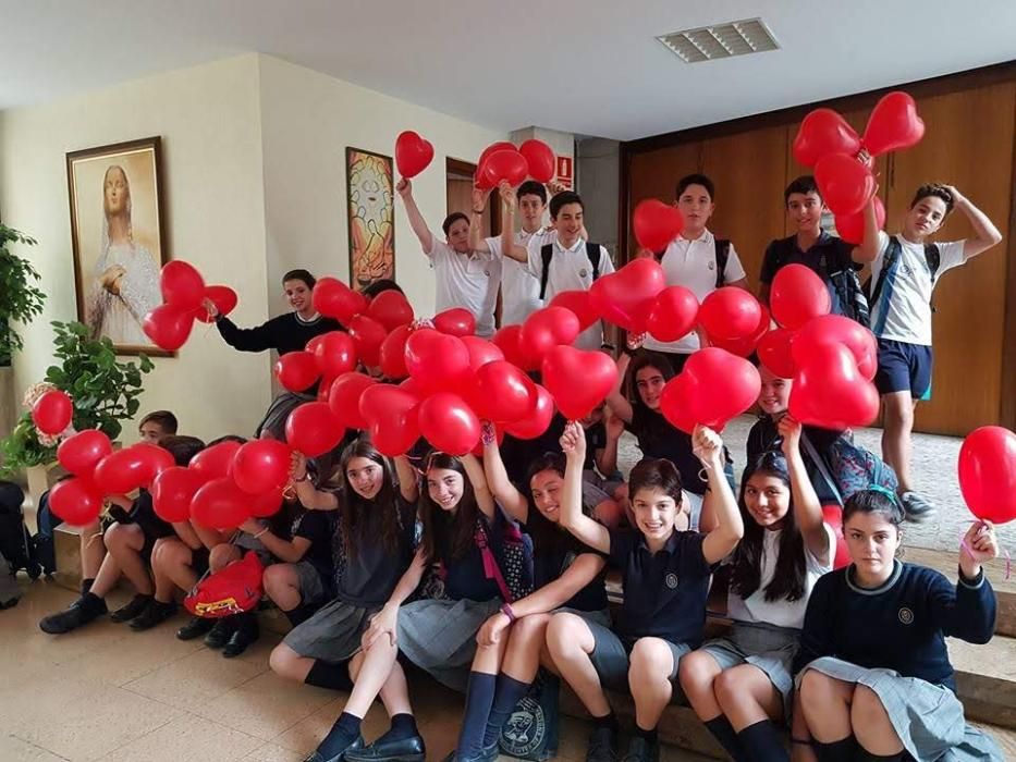 Campaña pro donación de sangre en el colegio Pureza de María-Cid de València.