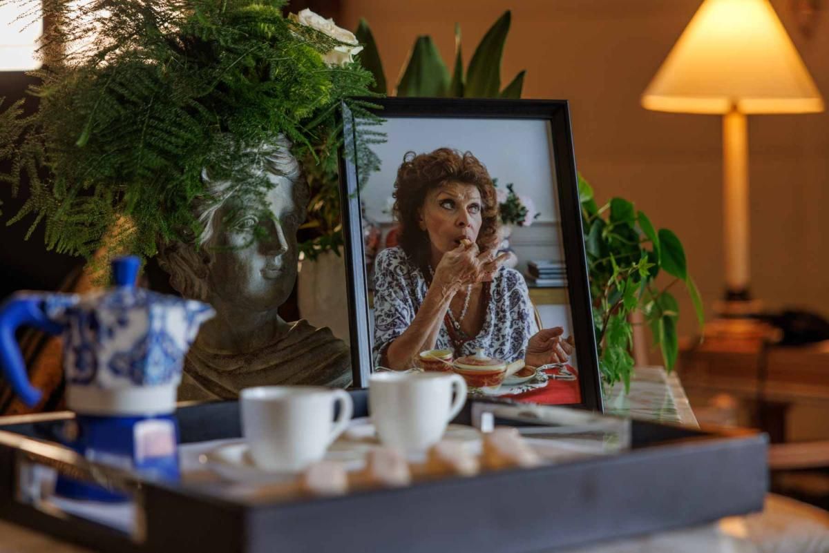 Detalles en la suite de Sophia Loren.