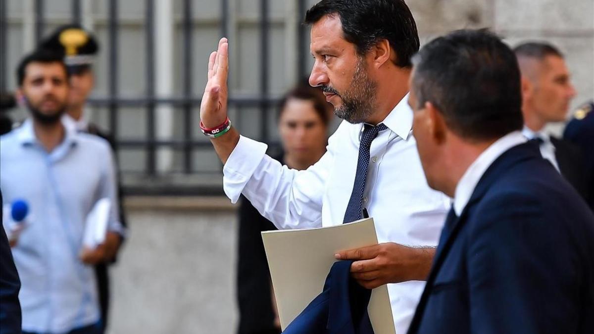 El ministro del Interior italiano, el ultraderechista Matteo Salvini.