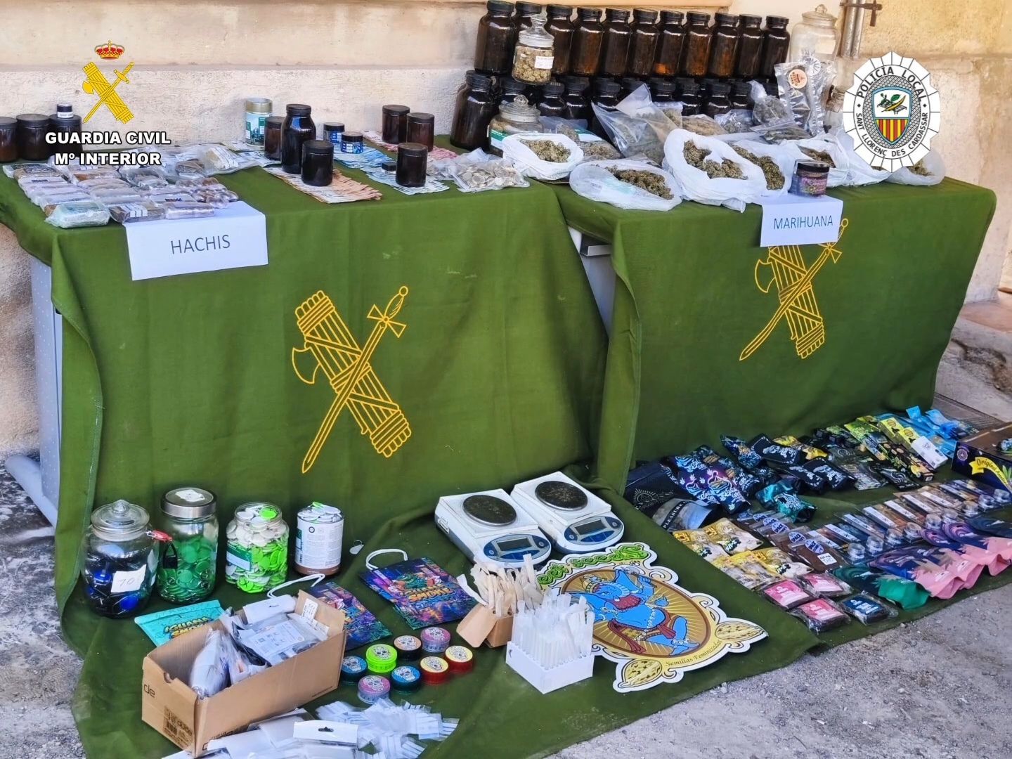 Desmantelan una asociación cannábica en Cala Millor por tráfico de drogas