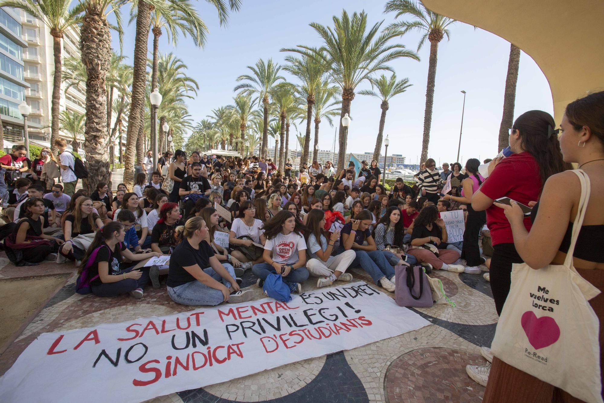 Estudiantes de Alicante reclamar más medios para la salud mental a Sanidad