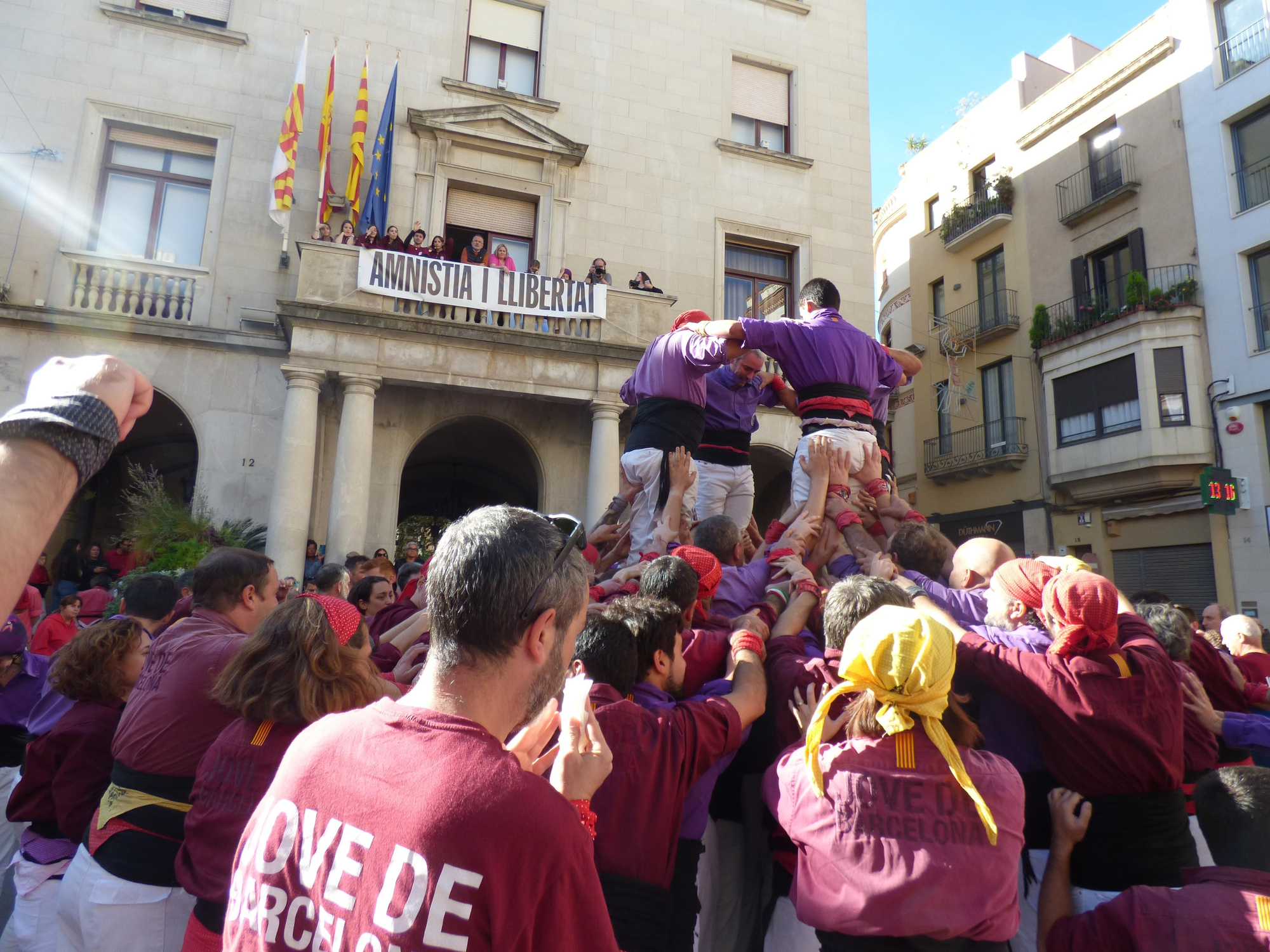 Els Merlots de Figueres celebren el final de temporada acompanyats de la Colla Jove de Barcelona i els Maduixots