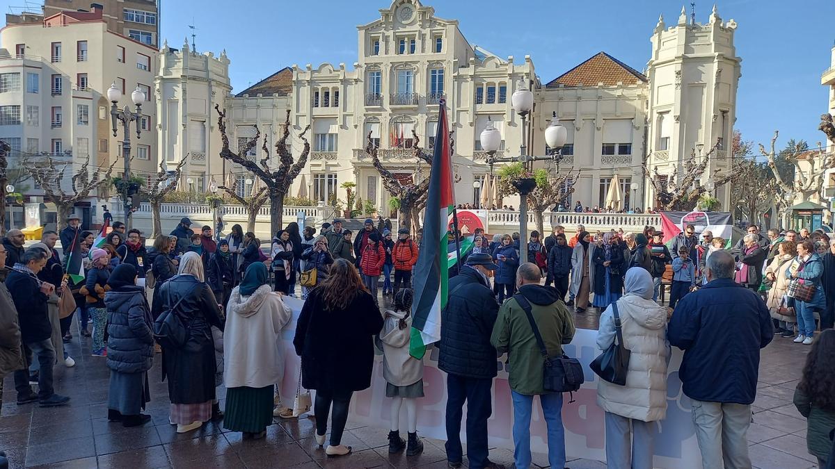 Huesca también se ha manifestado en solidaridad con Palestina.