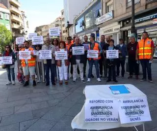 El 061 consuma un verano más el traslado de la UVI móvil a Sanxenxo