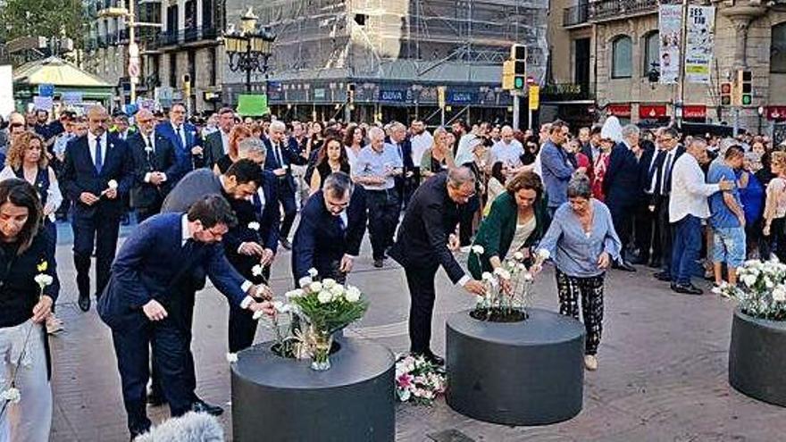 Homenatge a les víctimes de l&#039;atemptat a Barcelona