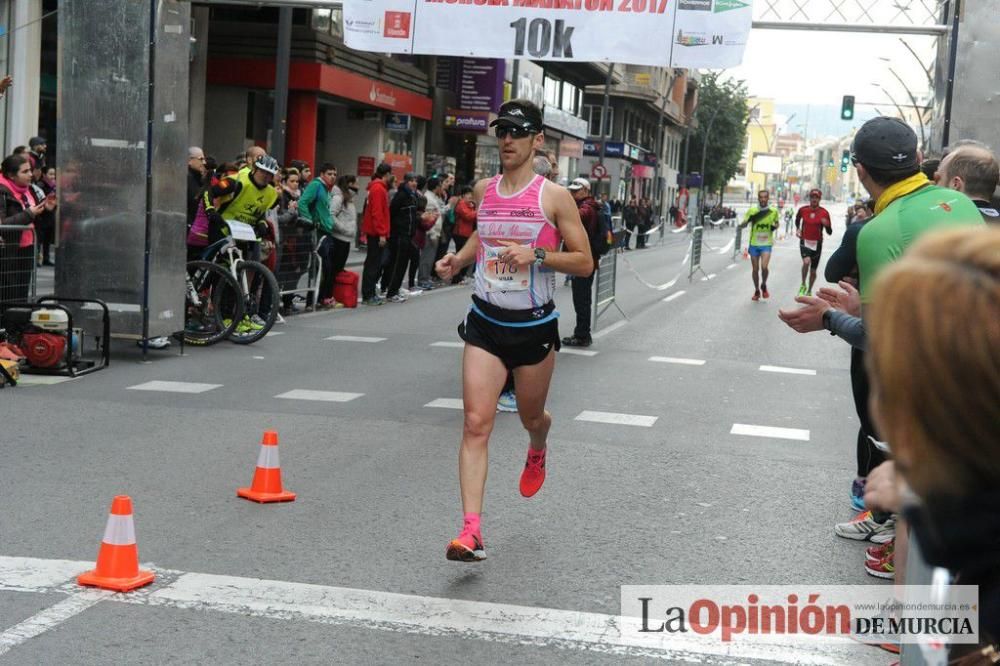 Murcia Maratón y 10 k. Paso por la Gran Vía