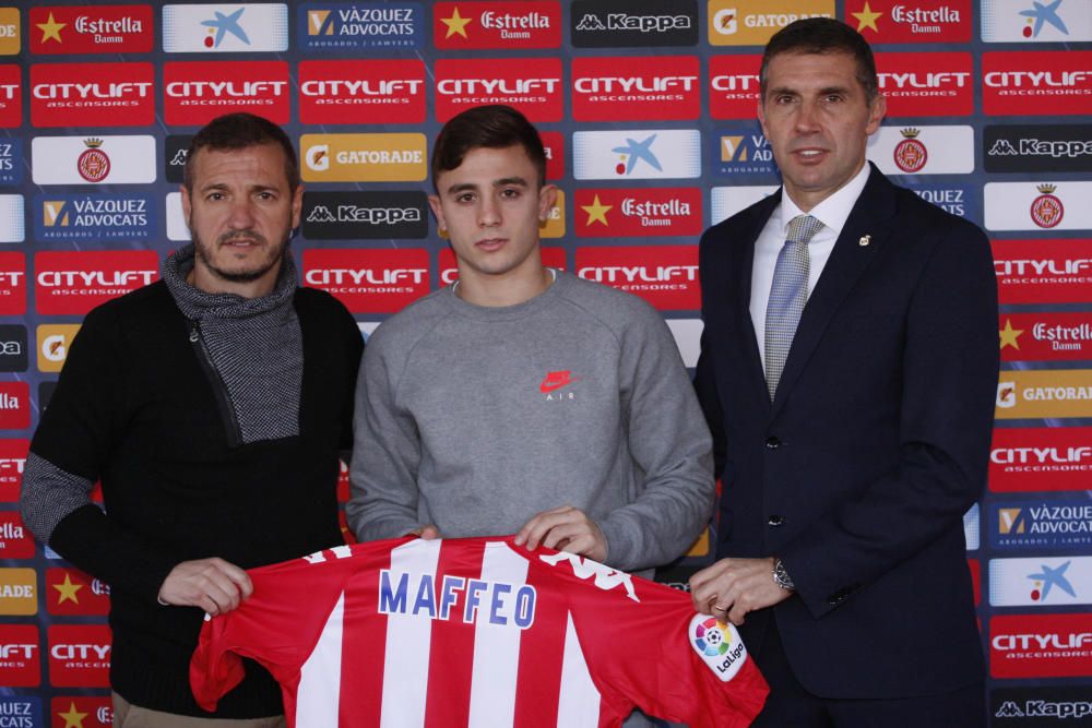 El Girona presenta Maffeo i Angeliño