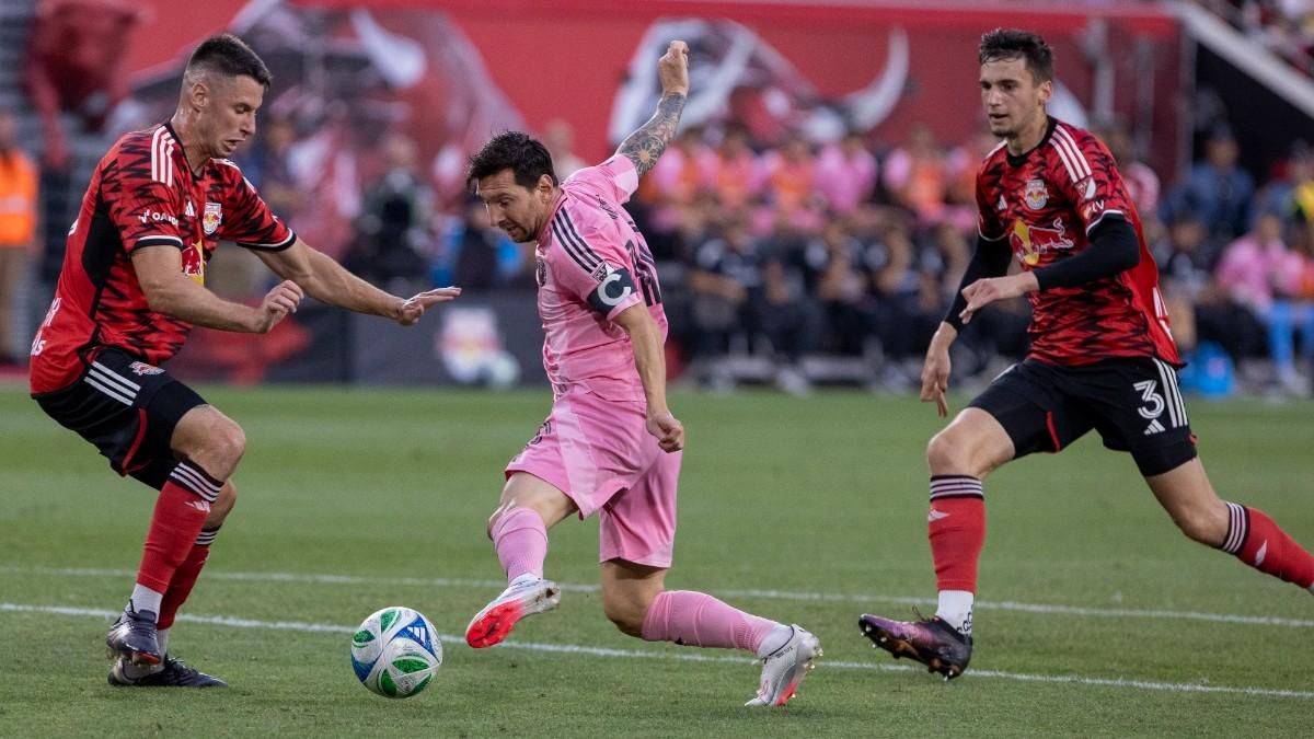 Lionel Messi, con dos goles y una asistencia, fue el artífice de la goleada de Inter Miami en la cancha del New York Red Bulls