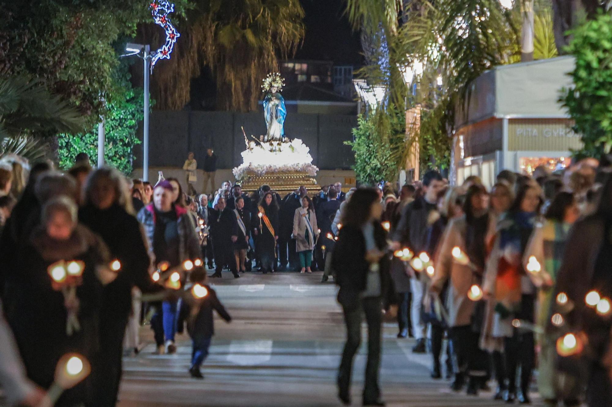 Procesión misa y procesión de la festividad de la Purísima 2023 en Torrevieja