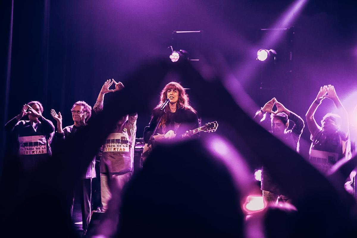 Un momento del concierto de Marisa Valle Roso en Langreo.