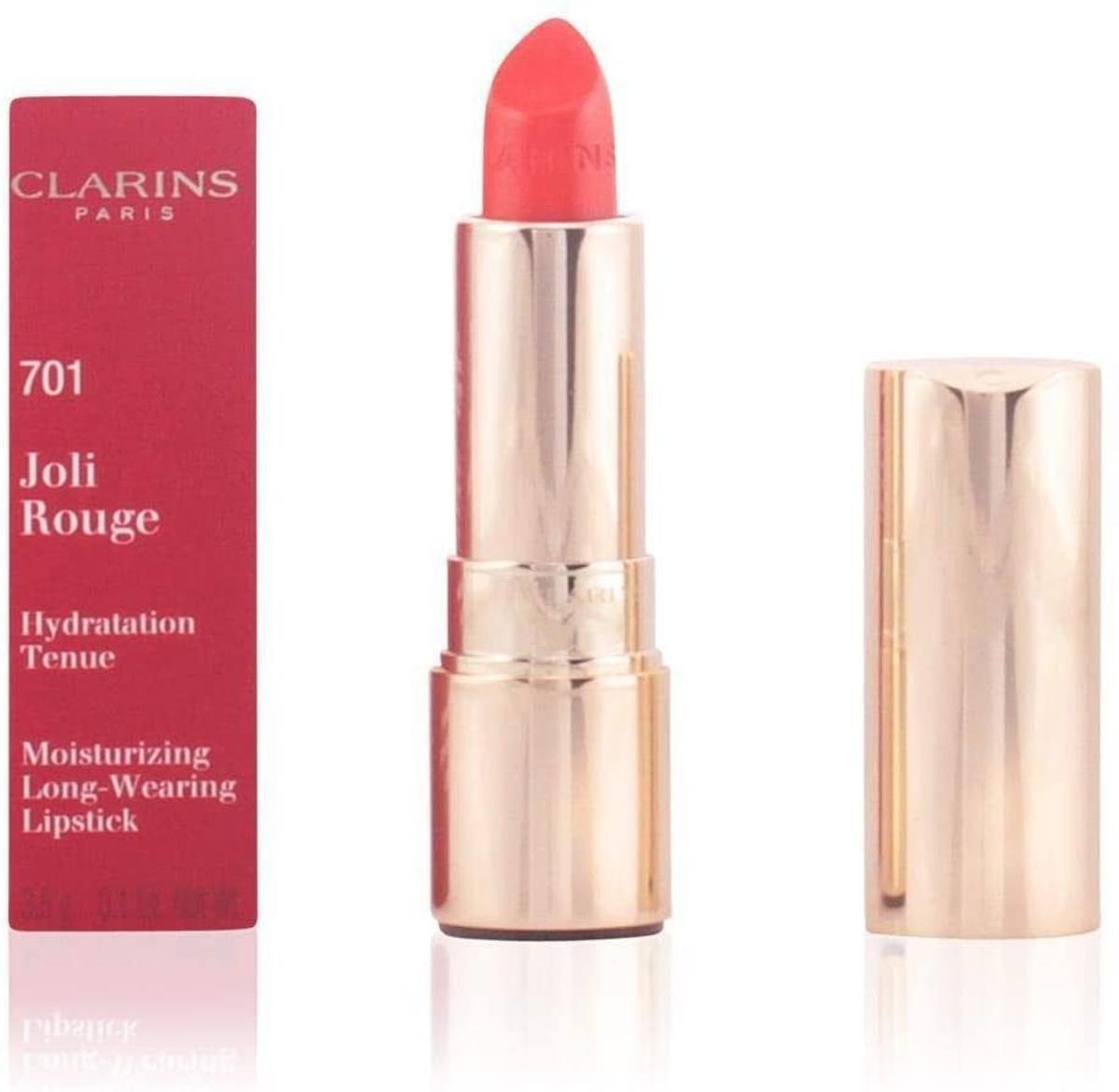 Barra de labios color papaya, de Clarins (22,26 euros)