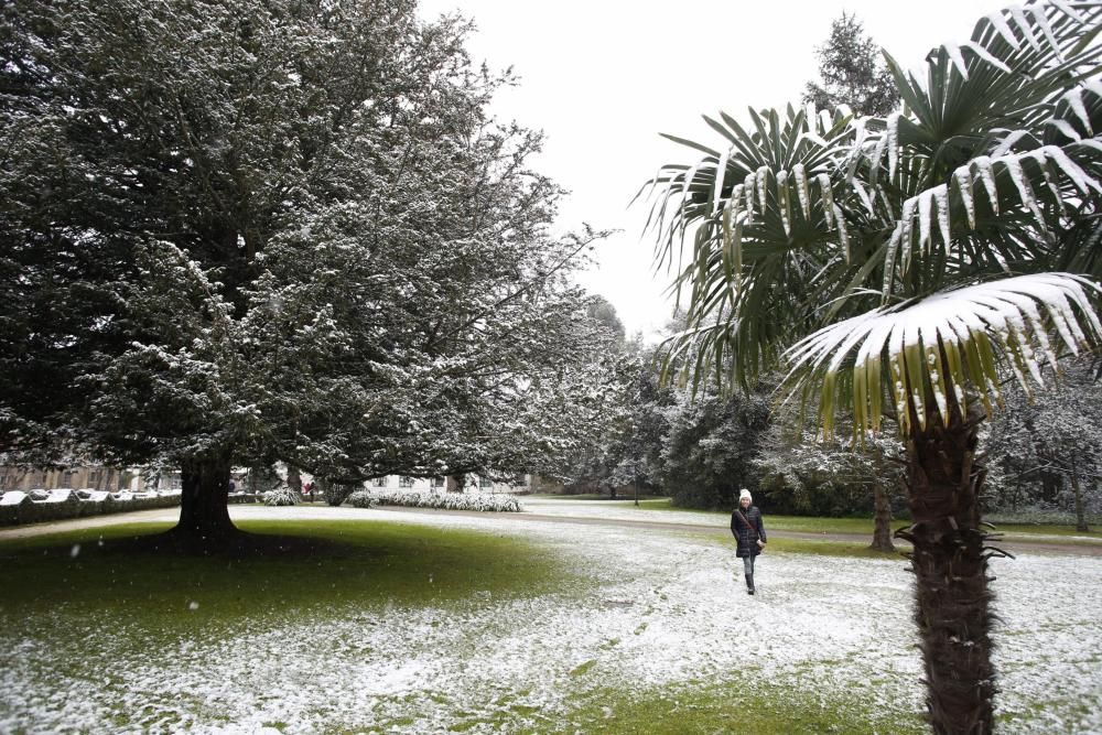 La nevada en la comarca de Avilés