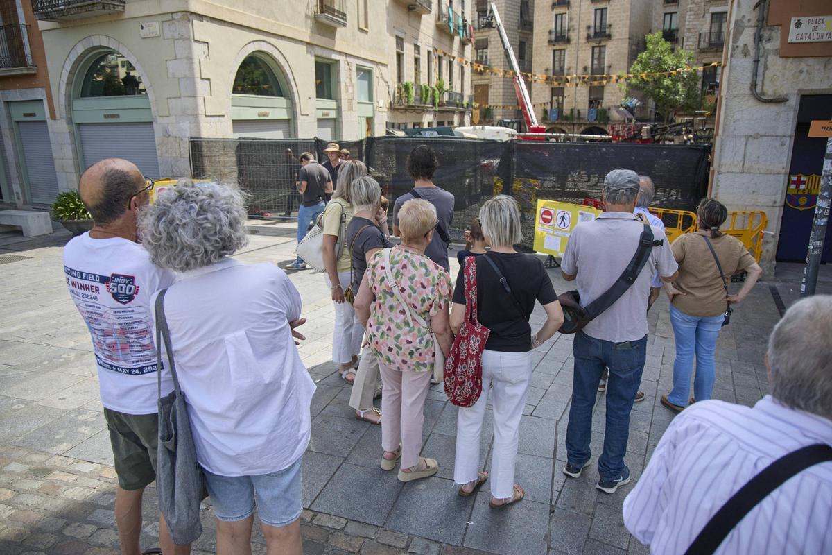 La plaça del Vi en acció
