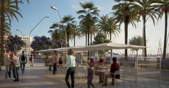 Las espectaculares fotos del nuevo Paseo Marítimo de Palma, cuyas obras empiezan el 18 de noviembre