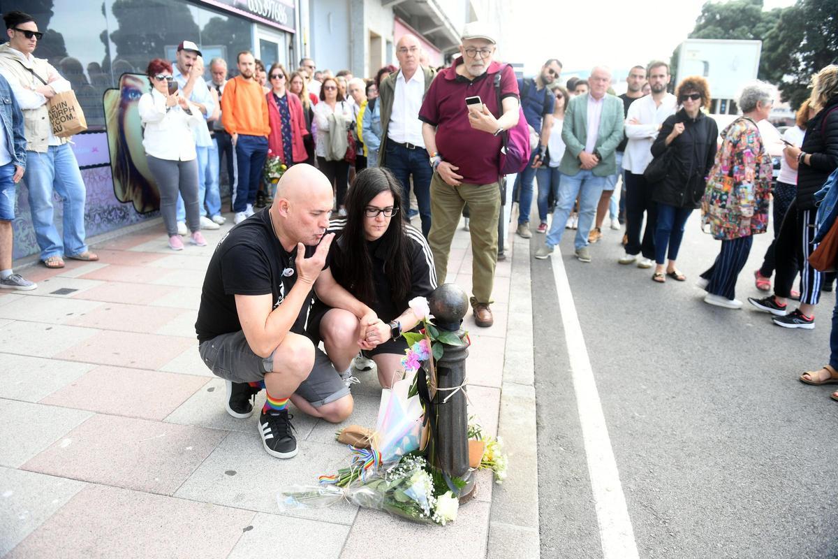 Homenaje a Samuel Luiz en A Coruña por el tercer aniversario de su muerte