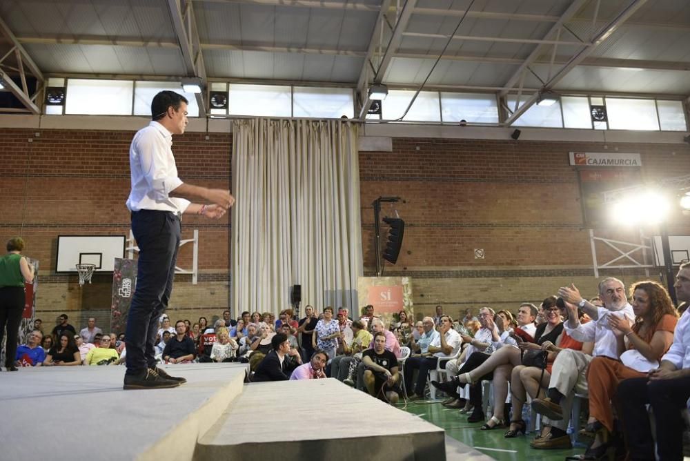 Mitin de Pedro Sánchez en Murcia