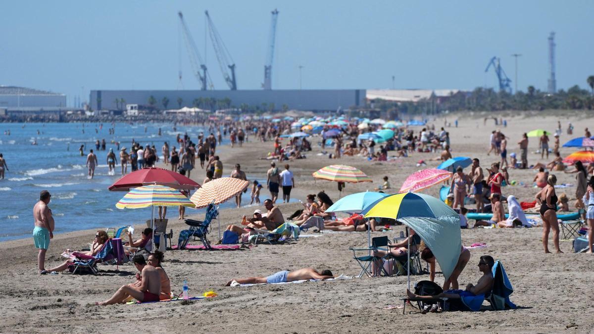 Imagen de la playa del Pinar de Castelló.