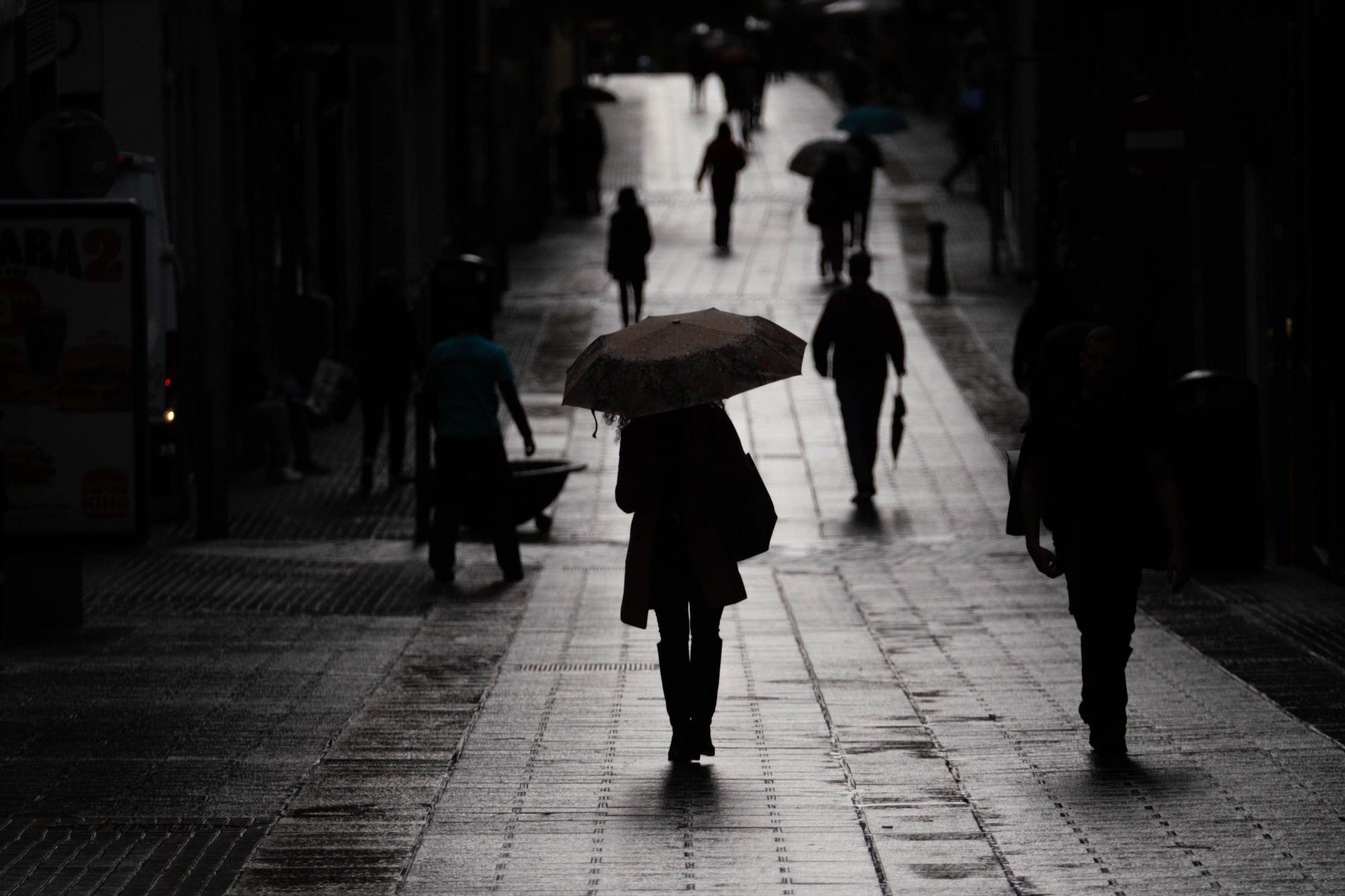 Jornada de lluvia en Tenerife.