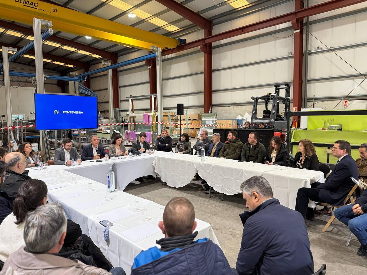 Reunión del PP de Pontevedra con empresarios de O Campiño
