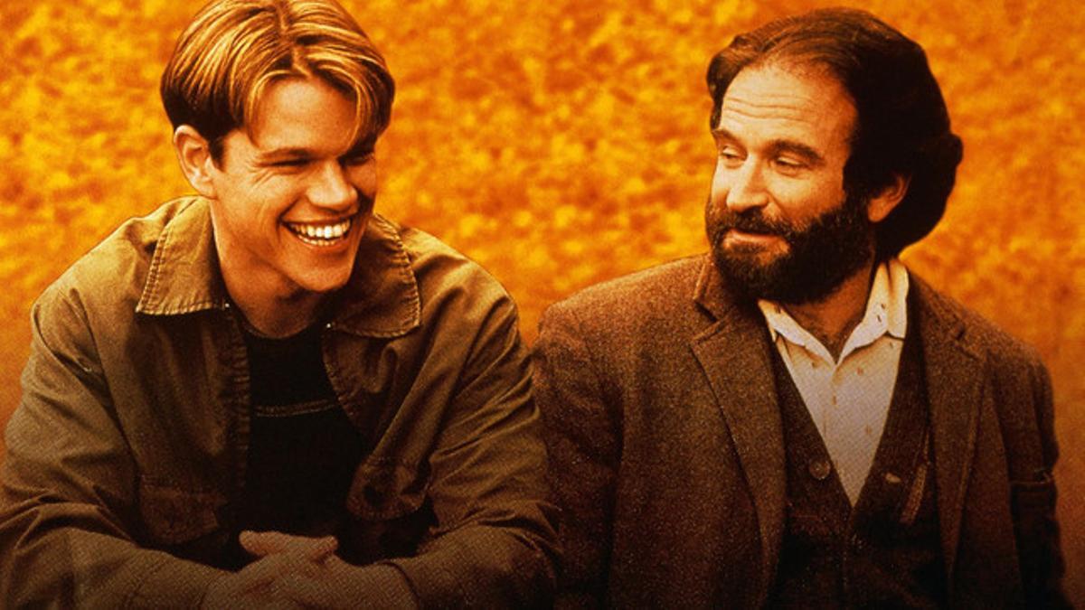 Robin Williams y Matt Damon en 'El indomable Will Hunting' (1997)