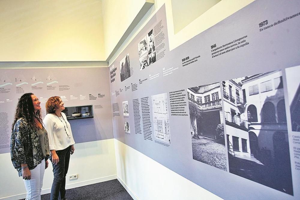 L’exposició permanent sobre l’edifici a la quarta planta del COAC.