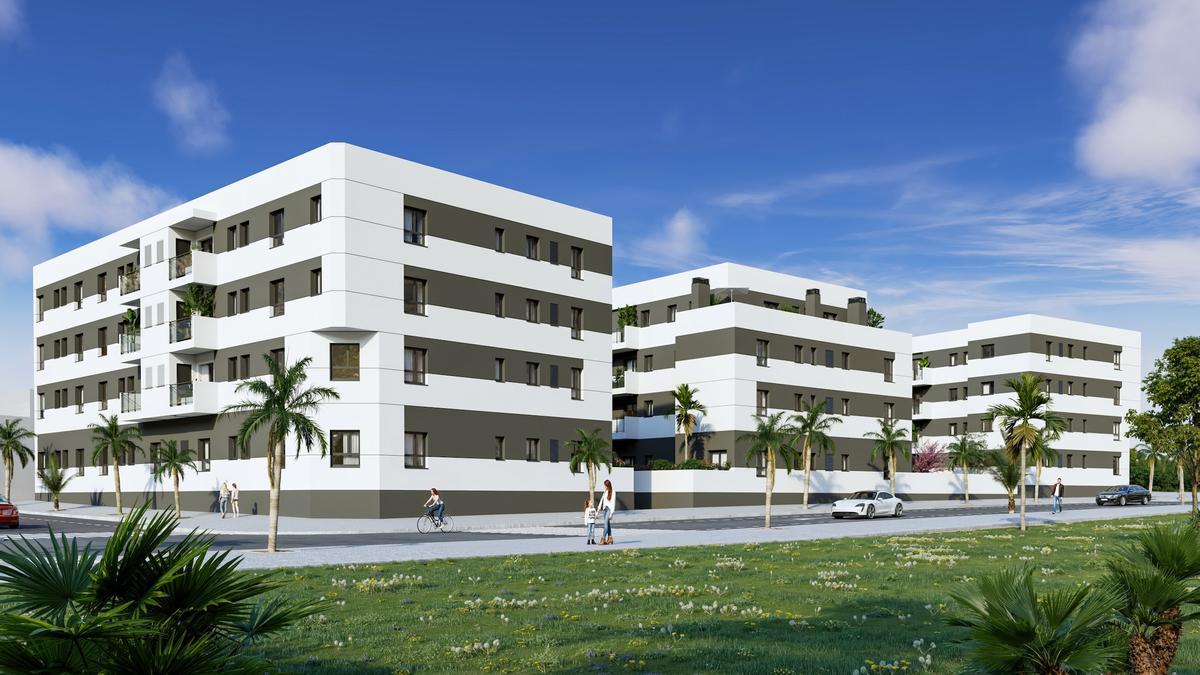Infografía del proyecto residencial Minova en Vecindario