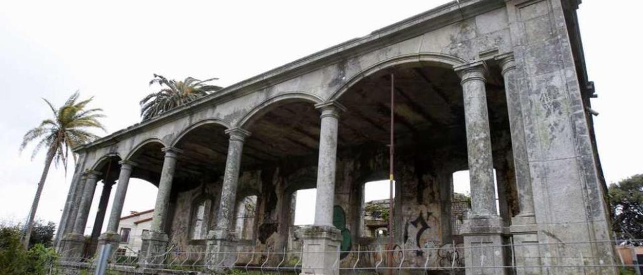 Vista del antiguo caserón de Finca Solita, en la parroquia de Alcabre. // Ricardo Grobas