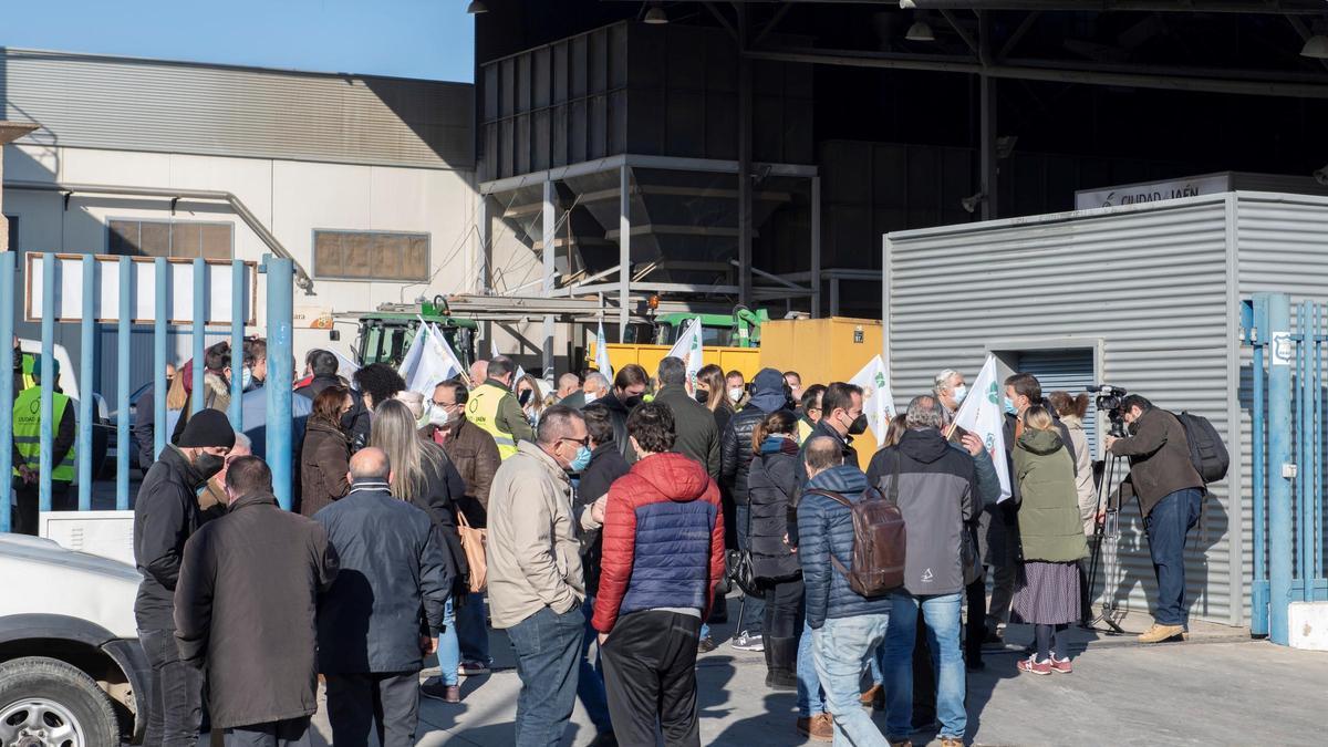 Las almazaras de Jaén cierran para protestar por las ayudas de la PAC.