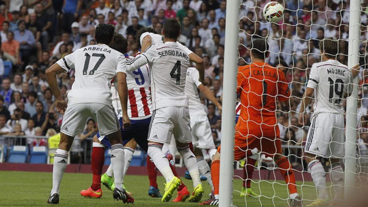 Casillas encajó el tanto de Tiago a la salida de un córner