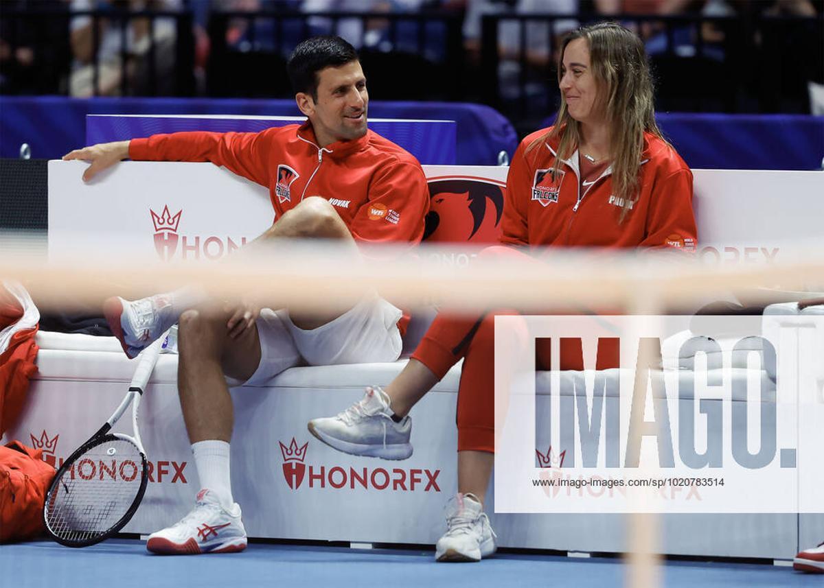 Novak Djokovic y Paula Badosa.