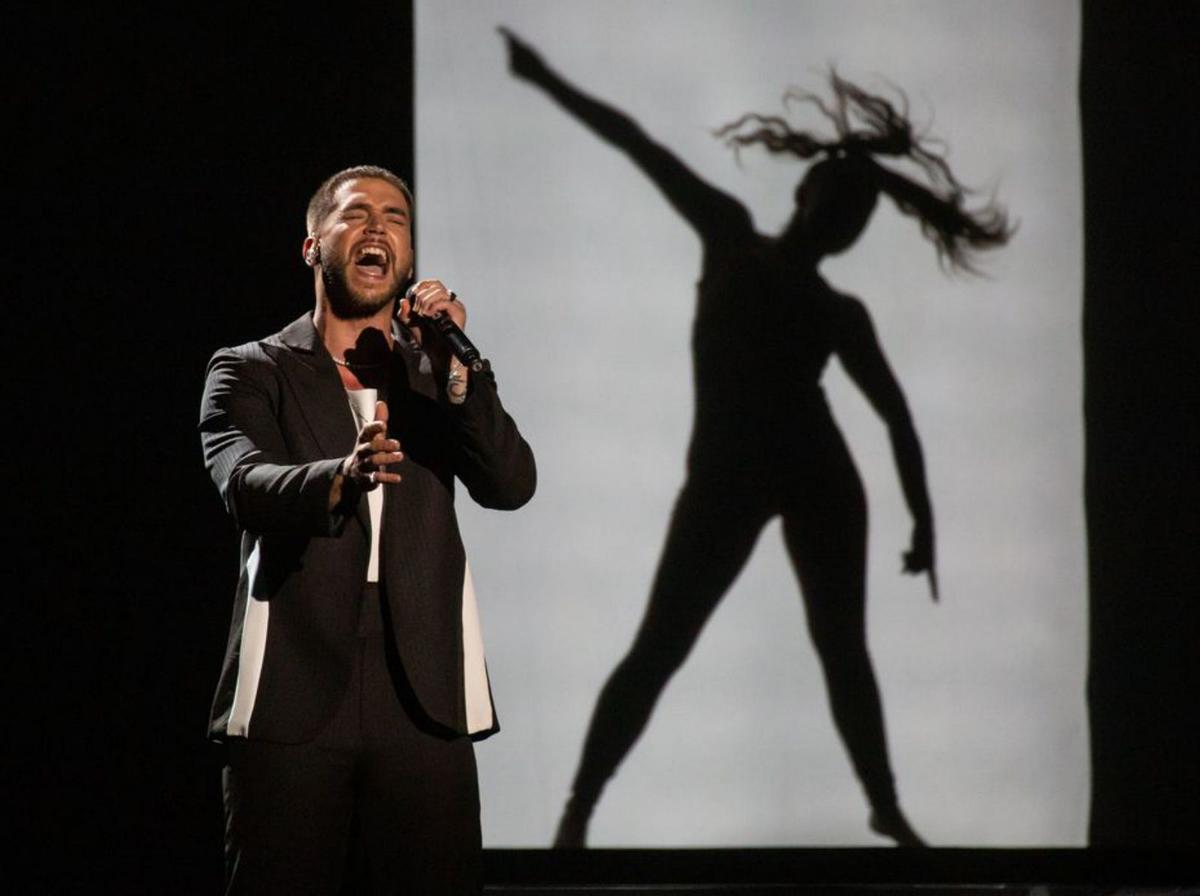 El cantante St. Pedro, durante su actuación en la segunda semifinal. | | LP/DLP