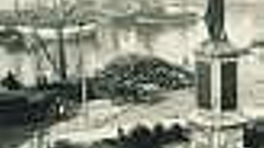 A la izquierda, una de las primeras fotografías que se conocen de la factoría de Constructora Gijonesa. A la derecha, ampliación del astillero en los años 60.